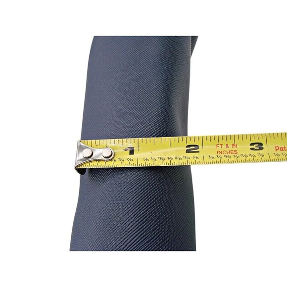 NEW Tahari Womens Navy/Pewter Travel Dome Cosmetic Case Make Up Bag Zip Closure - Picture 9 of 10